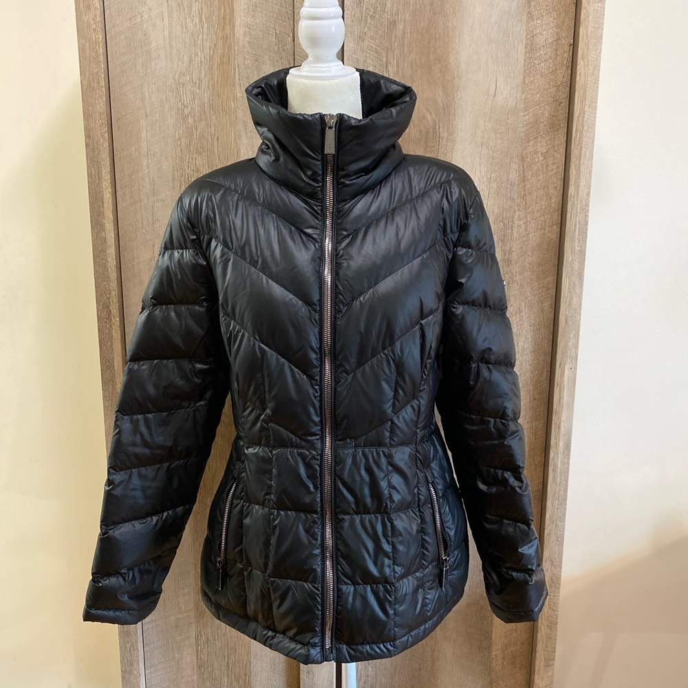 Kenneth Cole New York Down Puffer Jacket, Large, Light Weight A-Line